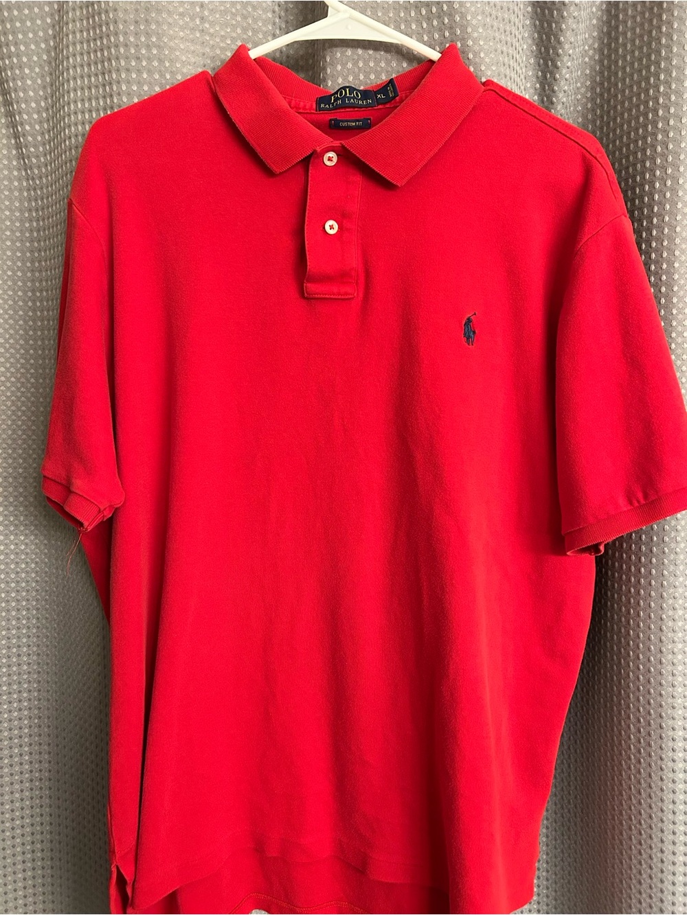Polo by Ralph Lauren Red Polo Shirt with Navy Logo